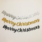 作品【BLACK】クリスマスバナー Merry Christmas