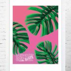 作品アートな植物　観葉植物　  ポスター　A4   アート　アートポスター　（アート　seiで検索）　742