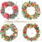 作品 イラスト素材・Christmas Wreaths デジタルコンテンツ 