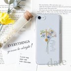 作品bouquet of flowers  植物標本 のような 押し花 スマホケース iPhone *。 date