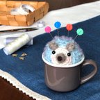 作品 はりねずみ ピンクッション インスタ映えにかわいい ハリネズミ 編みぐるみ