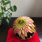 作品手毬 菊の花