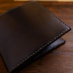作品【シンプルでスマート】コードバン折り畳み財布
