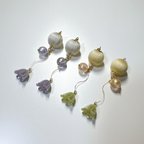 作品花鈴　巻玉イヤリング・ピアス/薄黄