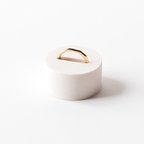 作品リングスタンド シングル オフホワイト / リングスタンド リングコーン 指輪 結婚指輪 什器