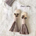 作品tassel ＊ beige×brown