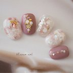 作品Marble nail /付け爪　/チップ　