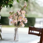 作品《ずっと咲いてる》ヤマザクラ（山桜）花瓶アレンジ40cm/アーティフィシャルフラワー（造花）無料ギフトラッピング