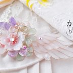 作品約束の花束咲く翼のブローチ（brooch of blooming wing〜Little promise〜）