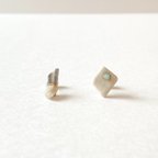 作品陶と石のカケラ 金継ぎピアス