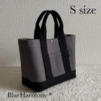 作品【帆布トートバッグ】S size・ちょこっとバッグ・ミニバッグ・8号帆布・お散歩バッグ・サブバッグ・ハンドバッグ