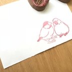 作品【消しゴムはんこ】文鳥(再販)【手彫り】