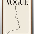 作品9083■ポスター　A3サイズ　『VOGUE』　アート　イラスト　北欧　デザイン　上級マット紙