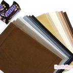 作品[再入荷]USAコットン KONA COTTON カットクロス16枚セット CHOCOLATE 生地 布 無地