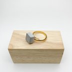 作品［muku］モルタル指輪/mortar ring