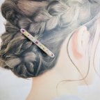 作品ドライフラワーヘアクリップ