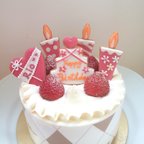 作品【文字入れ可】誕生日ケーキ用アイシングクッキー＜5点セット＞【fufua】
