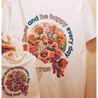 作品セットでお得!! うちの子Tシャツ★BACK PRINTデザイン★ペアーセット(人用+ペット用）