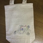 作品手刺繍エコバッグ