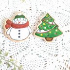 作品Xmas箸置き2個セット✬ツリー&スノーマン