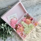 作品sp02 桜と菊のボックスフラワー