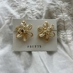 作品【再販】flower beads earring