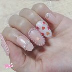 作品ゆめかわいい♡囲みネイル