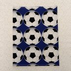 作品40×60長方形ランチョンマット　ランチマット　サッカーボール柄