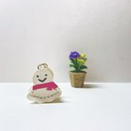 作品小さなてるてる坊主バッグ　ピンク