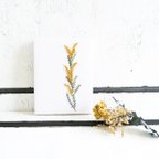 作品刺繍ファブリックバネル “ Btanical, Mimosa. "  | ミモザ | オートクチュール刺繍 |