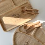 作品wooden kids plate 木製　ランチプレート　子供食器