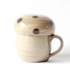 作品きのこカップ 小(茶) 小石原焼 ヤママル窯　