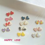 作品～新色追加～HAPPY　LOVE【ピアスorイヤリング】