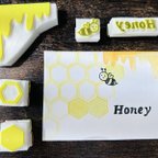 作品春　はちみつ　honey 消しゴムはんこセット