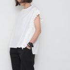 作品frill tops / white