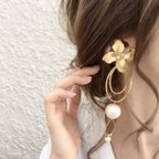 作品2way GD flower *ear accessory*