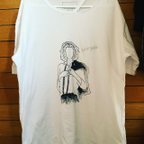 作品（こちら売り切れ商品）1点物 名盤 Tシャツ patti smith horses ハンド 刺繍 バンド 映画 ロック 半袖　白