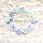 作品ボディーフラワーシール♥マタニティシール♥Welcome Babyのシールセット♥ボディーシール♥繰り返し使える♥ボディーシール♥ブライダル＆マタニティ＆ベビーフォトに♥