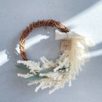 作品ｎｅｗ【pampas wreath】パンパス リース