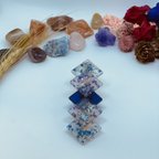 作品☆ヘアクリップ　ドライフラワー　卒業　卒園　入学　入園　ハンドメイド　レジン☆