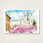 作品水彩風景画ポストカード10枚セット〈イタリアの風景４〉
