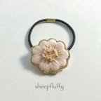 作品刺繍の花-桜色-
