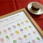 作品【和菓子の結婚証明書 B5/A4】ゲスト参加型