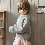 作品リカちゃん服＊スウェットプルオーバー・グレー杢