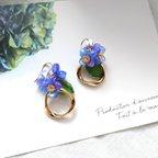 作品感謝価格✨　紫陽花のイヤリングorピアス