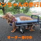 作品４輪歩行器、犬歩行器、犬車椅子(シートタイプ)四輪歩行器