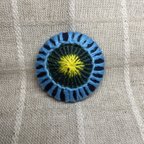 作品ヘアゴム　お花　刺繍　