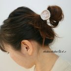 作品【送料無料】レースとパールの華やかヘアゴム♡