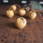 作品【特集掲載】木製リンゴのオーナメント【5Pセット】