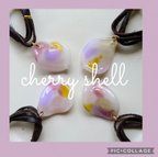 作品-cherry shell-ネックレス